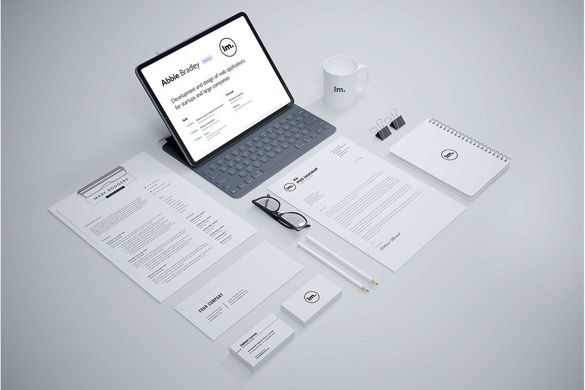 Elegant Stationery / Branding Mockup, a Print Template by Designrepos (Photo 1 of 8)