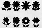 Sunflower Silhouette SVG, an Object Illustration by newminddesign (Thumbnail 1 of 3)