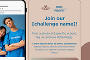 NON PROFIT SOCIAL MEDIA POSTS, a Social Media Template by Daring Digies (Thumbnail 8 of 9)