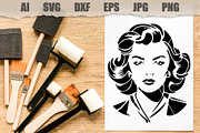 Stencils Woman, a Person Illustration by MARYCRAFTIRIA (Thumbnail 2 of 3)