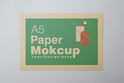 A5 Paper Mockups White Background, a Print Template by shahsoft (Thumbnail 2 of 3)