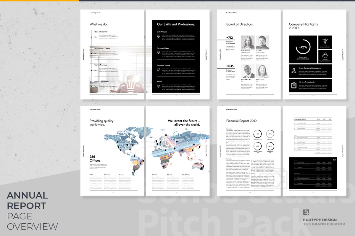 Egotype Annual Report, a Brochure Template by Egotype (Photo 12 of 15)