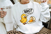 Bro Funny Chicken Egg Chick Poultry, an Illustration by Sublimation Artist (Thumbnail 4 of 9)