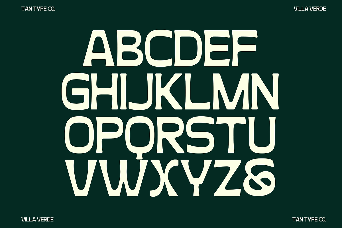 TAN - VILLA VERDE, a Sans Serif Font by TanType (Photo 11 of 13)