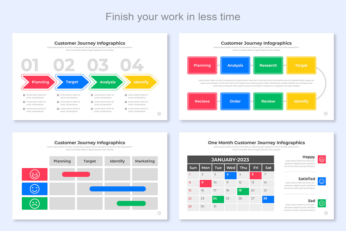 Customer Journey Infographic, a Presentation Template by Mighty-Slide (Photo 5 of 7)