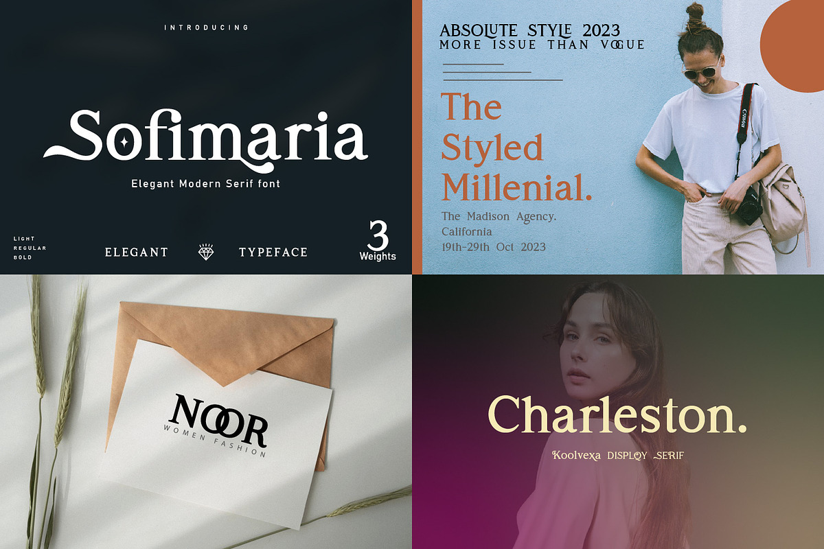 The 2021 Elegant BUNDLE-12 Typefaces, a Serif Font by Qaratype (Photo 5 of 13)