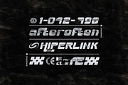 Flux Y2K Futuristic Display Typeface, a Sans Serif Font by Inviline.co (Thumbnail 7 of 9)