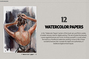 Paper Texture Brushes Procreate, a Brush Add-On by Les Frolova (Thumbnail 2 of 10)