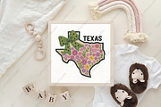 Crochet Floral Coquette Texas PNG, an Illustration by CraftArtStudio (Thumbnail 4 of 4)