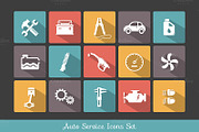 Auto service icons set, an Icon by Teneresa (Thumbnail 1 of 2)