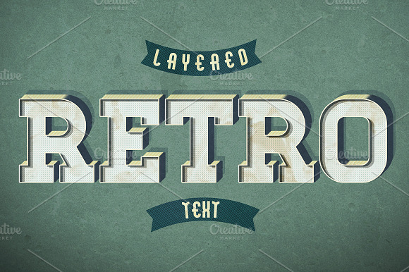 Retro Text Style V2 preview 4