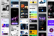 Music app design pack UI KIT, an App Template by Lazyinterface UX UI Team (Thumbnail 2 of 2)