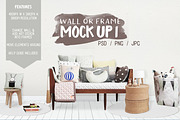 Kids Room Wall/Frame Mock Up 1, a Print Template by Whimsicality (Thumbnail 1 of 5)