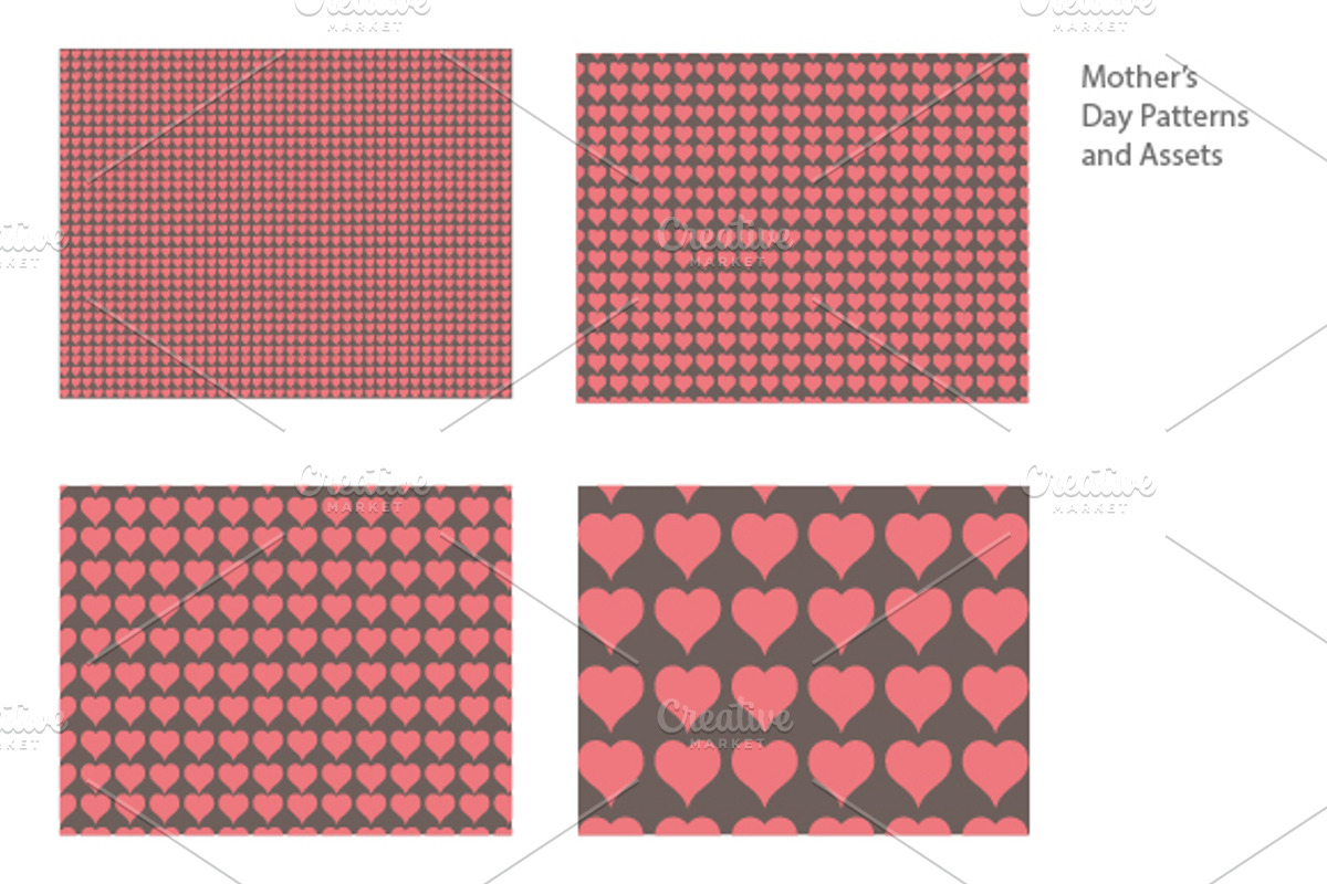 Mother's Day Patterns (and Assets), a Pattern Graphic by SUBCUTANEO STORE (Photo 4 of 5)