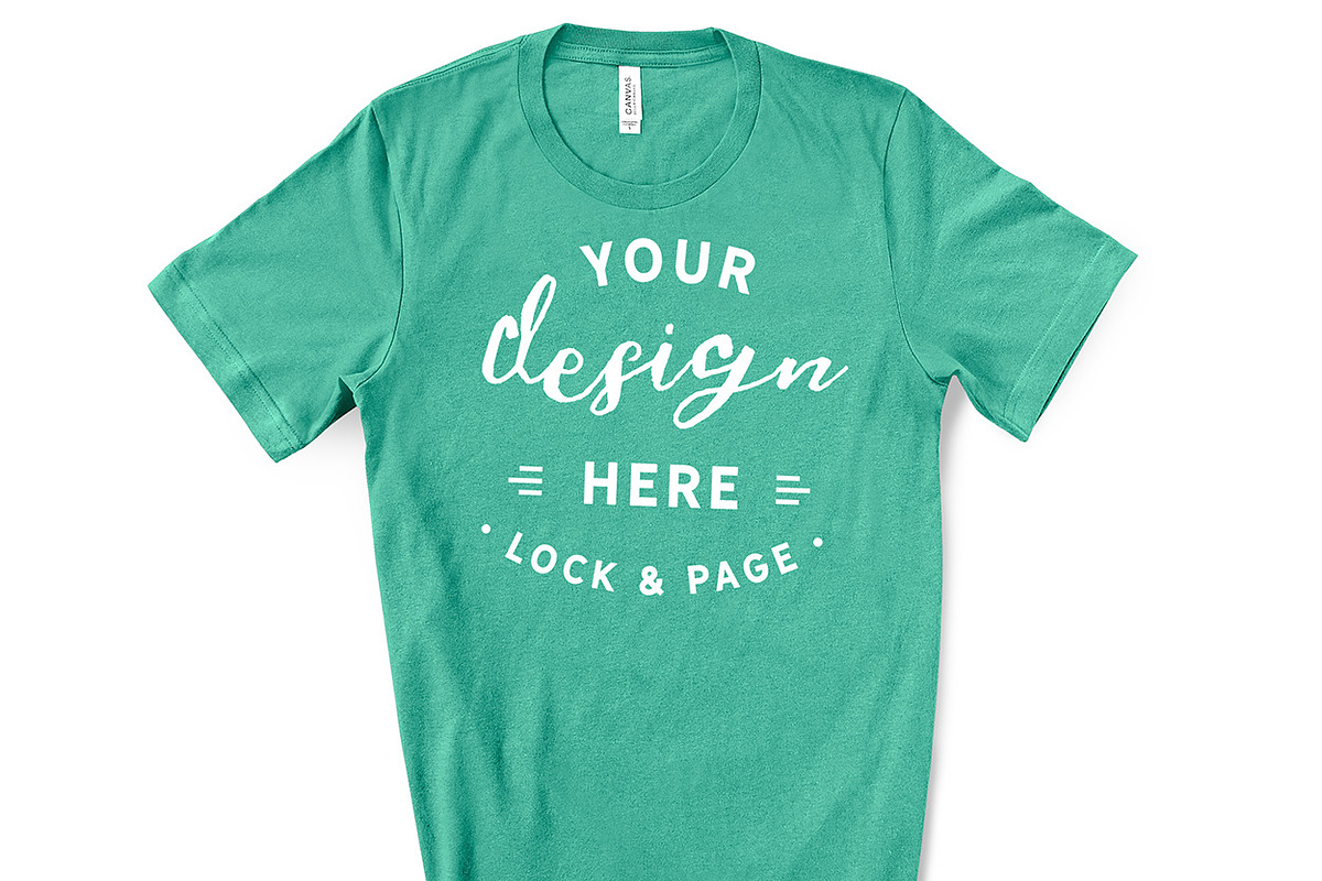 Male Bella Canvas 3001 Mockup Bundle, a Shirt Mockup by lock and page (Photo 36 of 60)