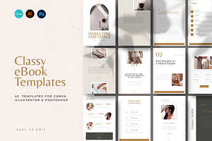 Classy & Minimal eBook Templates, a Marketing Template by AndrewPixel