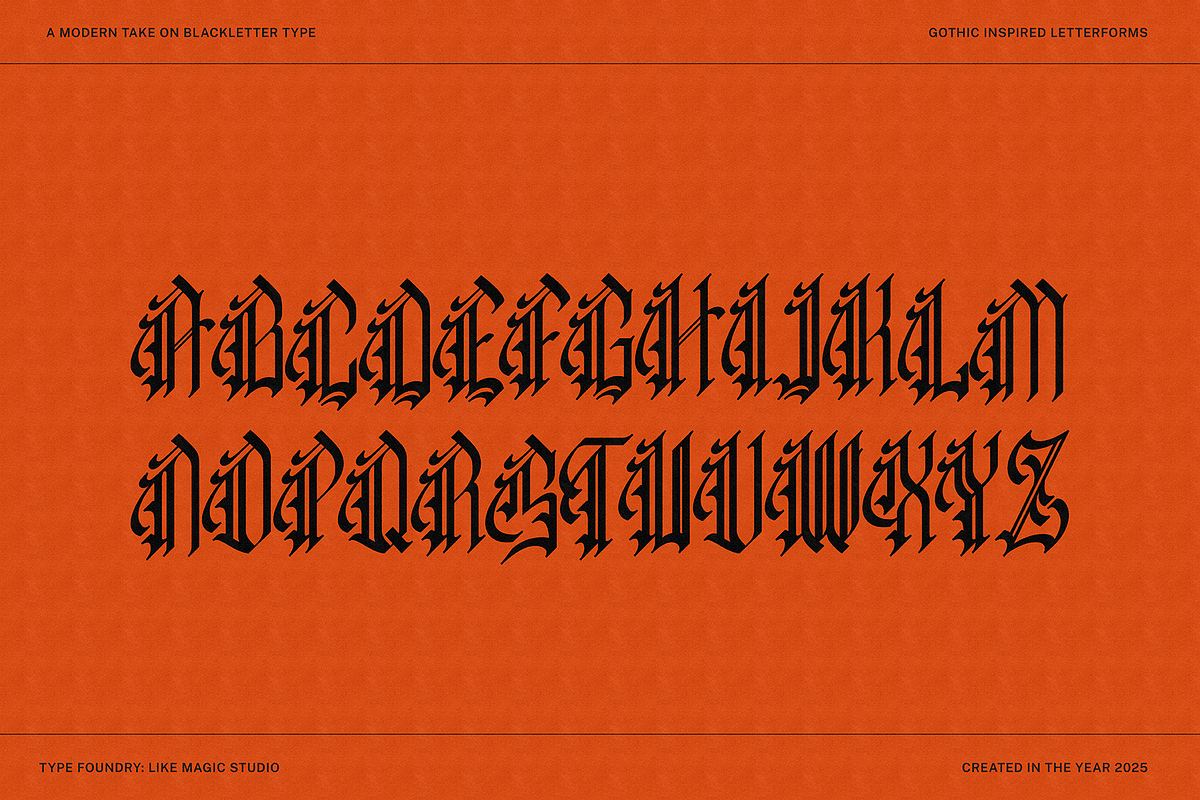 Dark Mother, a Blackletter Font by Like Magic Studio (Photo 5 of 9)
