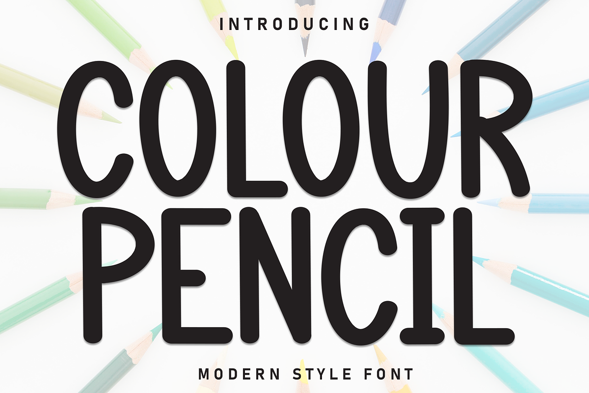 Colour Pencil | Script Font, a Script Font by Scratchones (Photo 1 of 8)