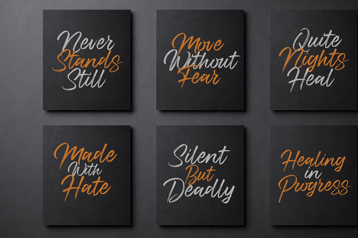 Breaklines – Authentic Brush Script, a Script Font by Debut Studio (Photo 12 of 16)