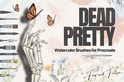 Dead Pretty Watercolor Brushes, a Brush Add-On by Fins and Fiction (Thumbnail 1 of 12)