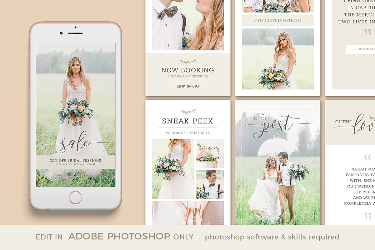 Wedding Instagram Stories, a Social Media Template by Digiluxe (Photo 1 of 3)