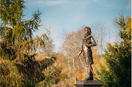 Kosava, Belarus. Statue Near, an Architecture Photo by Our Amazing World