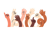Counting on fingers from 1 to 10 set, a Person Illustration by PaperTrident (Thumbnail 2 of 3)