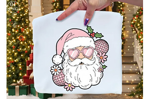 Retro Christmas, Groovy Santa Claus, an Illustration by Libby Wishes