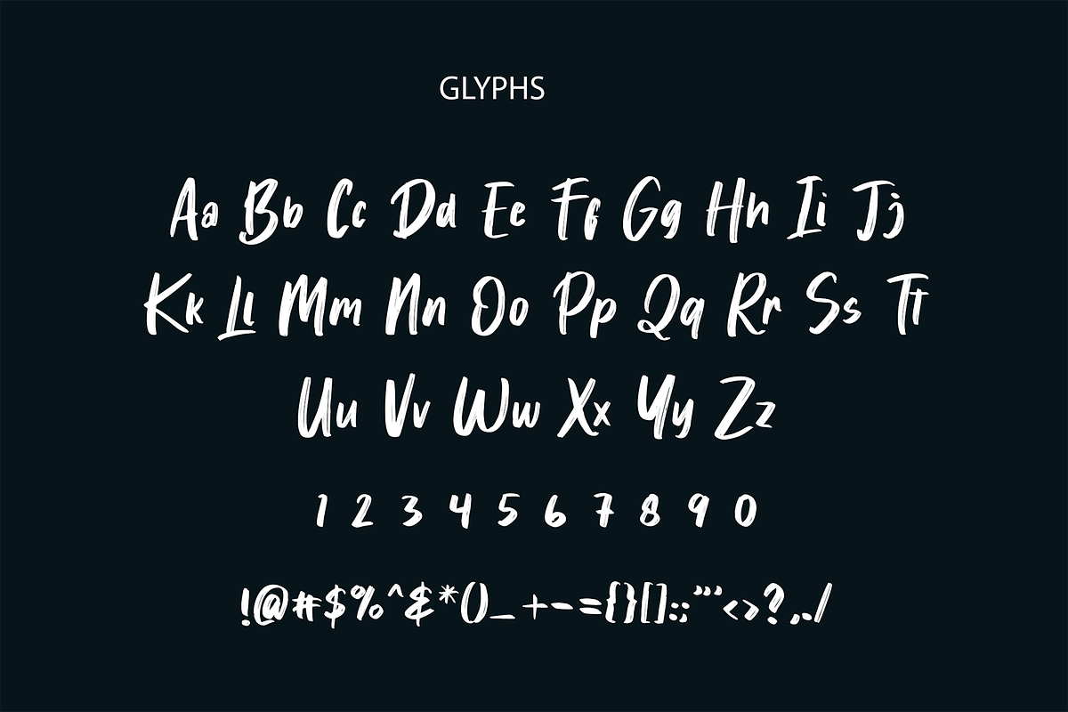 Brontus Brush Font, a Script Font by Formatika Studio (Photo 6 of 6)