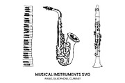 Musical Instruments Sketch SVG, a Graphic by PinkHouseCollection (Thumbnail 1 of 4)