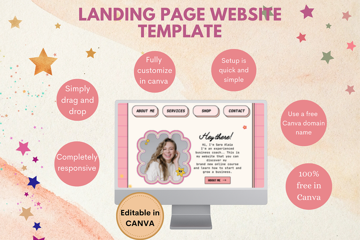 Landing Page Website for Coaches, a Landing Page Template by bellaROSEworkshop (Photo 5 of 10)