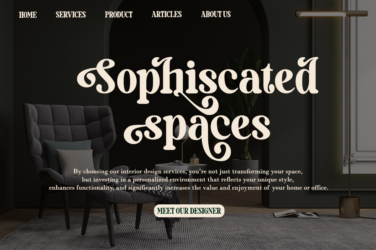Milky Shake - Retro Serif Font, a Serif Font by Say Studio (Photo 2 of 14)