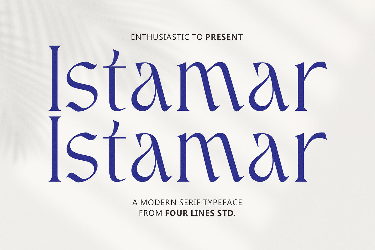 Istamar - Elegant Serif Font, a Serif Font by Four Lines Std. (Photo 1 of 10)