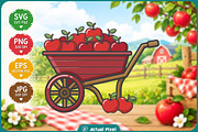 Apple Orchard Clipart Bundle, an Object Illustration by Actual Pixel (Thumbnail 13 of 22)