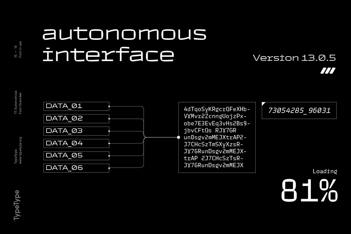 TT Autonomous, a Sans Serif Font by TypeType (Photo 15 of 15)