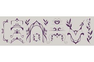 Art nouveau frame border ornament, an Illustration by art PVP - market