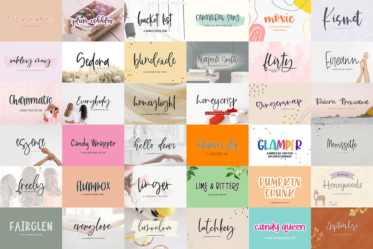 Handlettered Font Bundle, a Handwritten Font by Beck McCormick