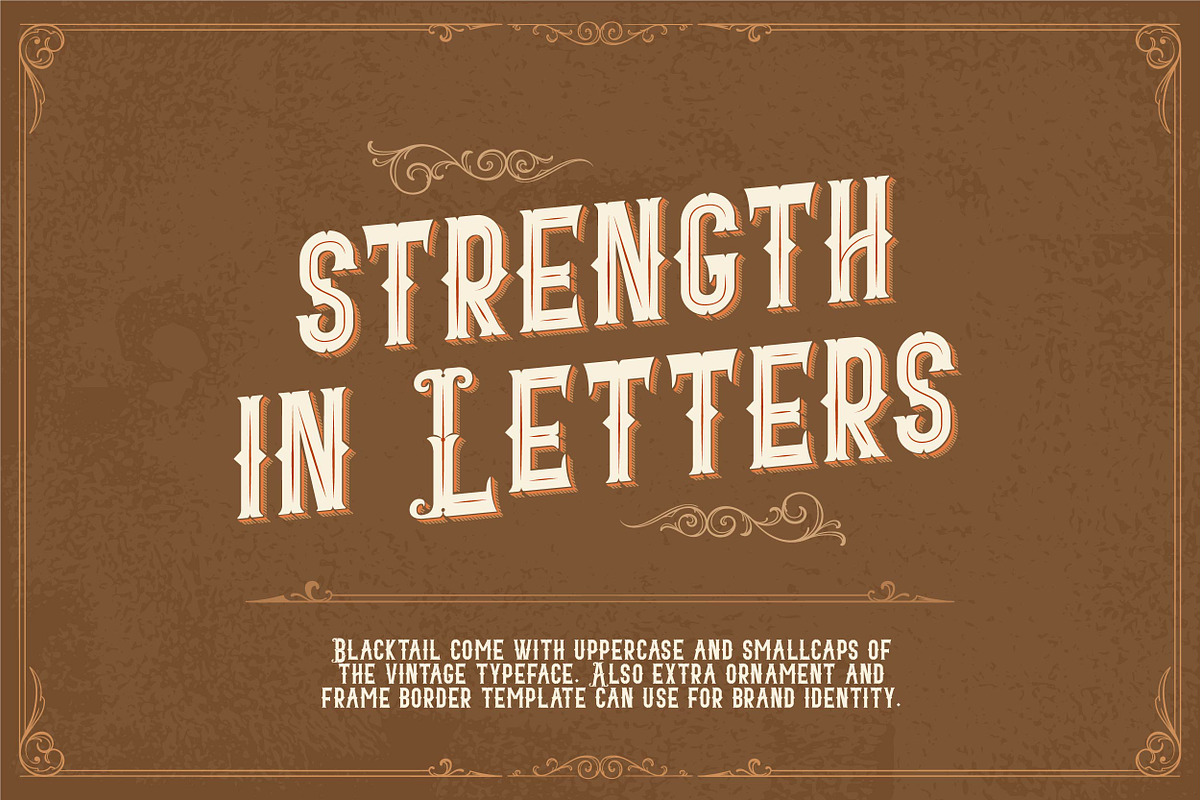 Blacktail, a Script Font by Vintage Division (Photo 6 of 16)