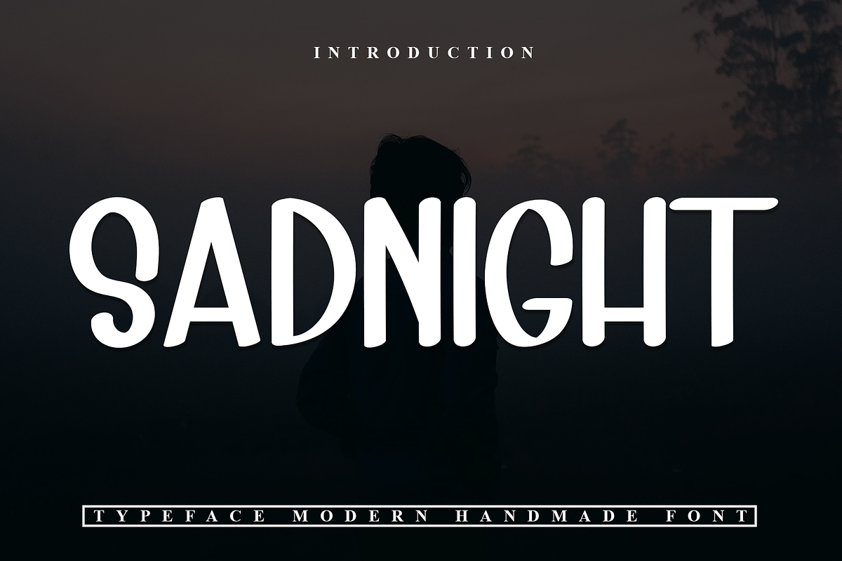 Sadnight, a Sans Serif Font by InermediaSTUDIO (Photo 1 of 7)