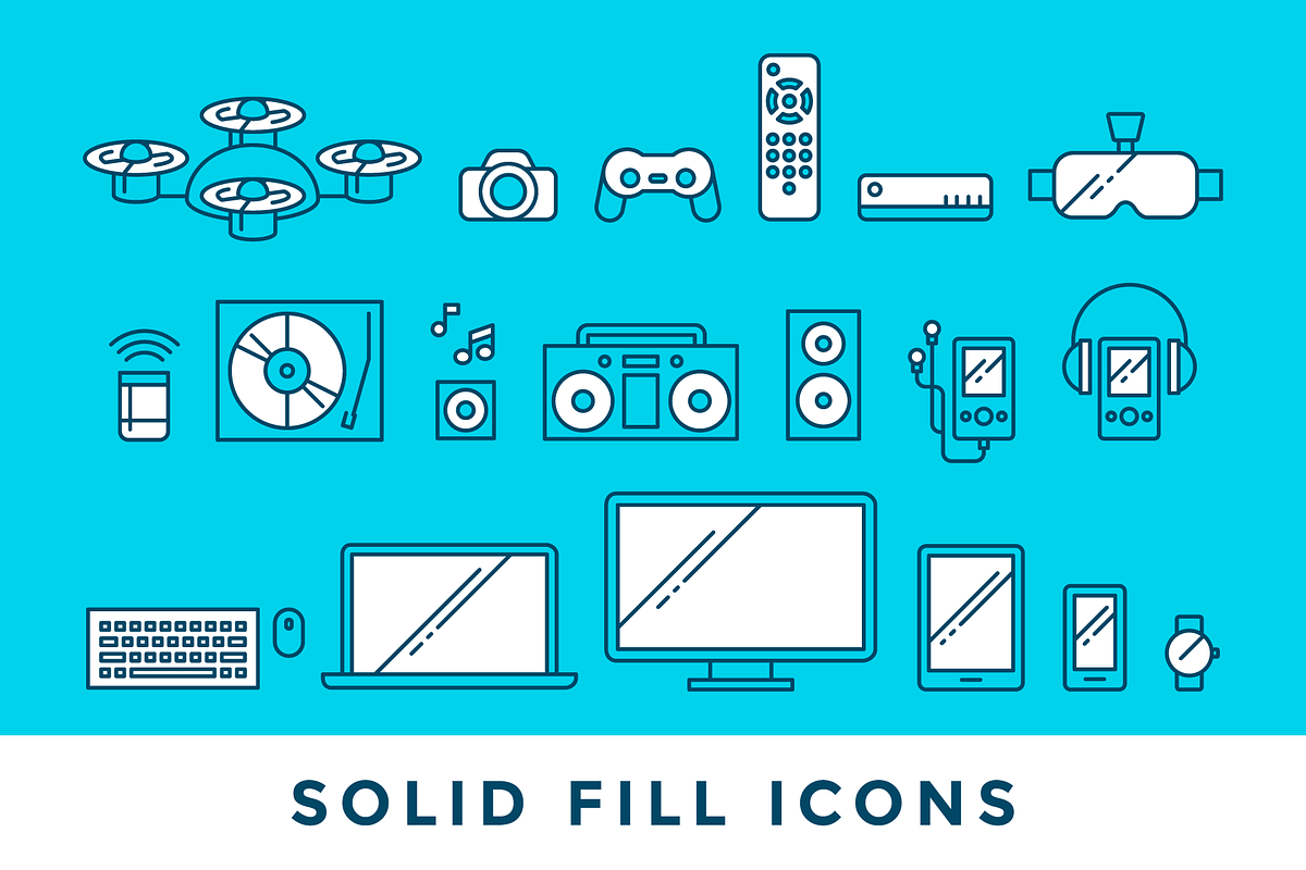 Device Icons, an Outline Icon by Ben Buysse (Photo 3 of 3)