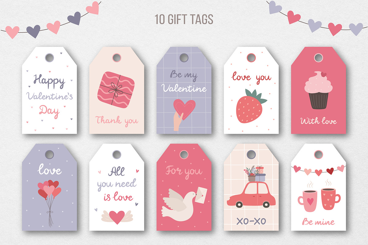 Valentine's Day. Vector collection, an Illustration by Guvi-Design (Photo 7 of 8)
