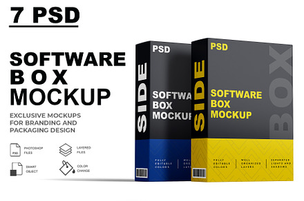 Software Box Mockup, a Product Mockup by Mockupfit