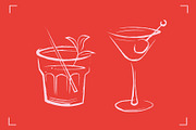 DRINKS LINE ART SET (12 ELEMENTS), a Food Illustration by Bonfloret Studio (Thumbnail 5 of 6)