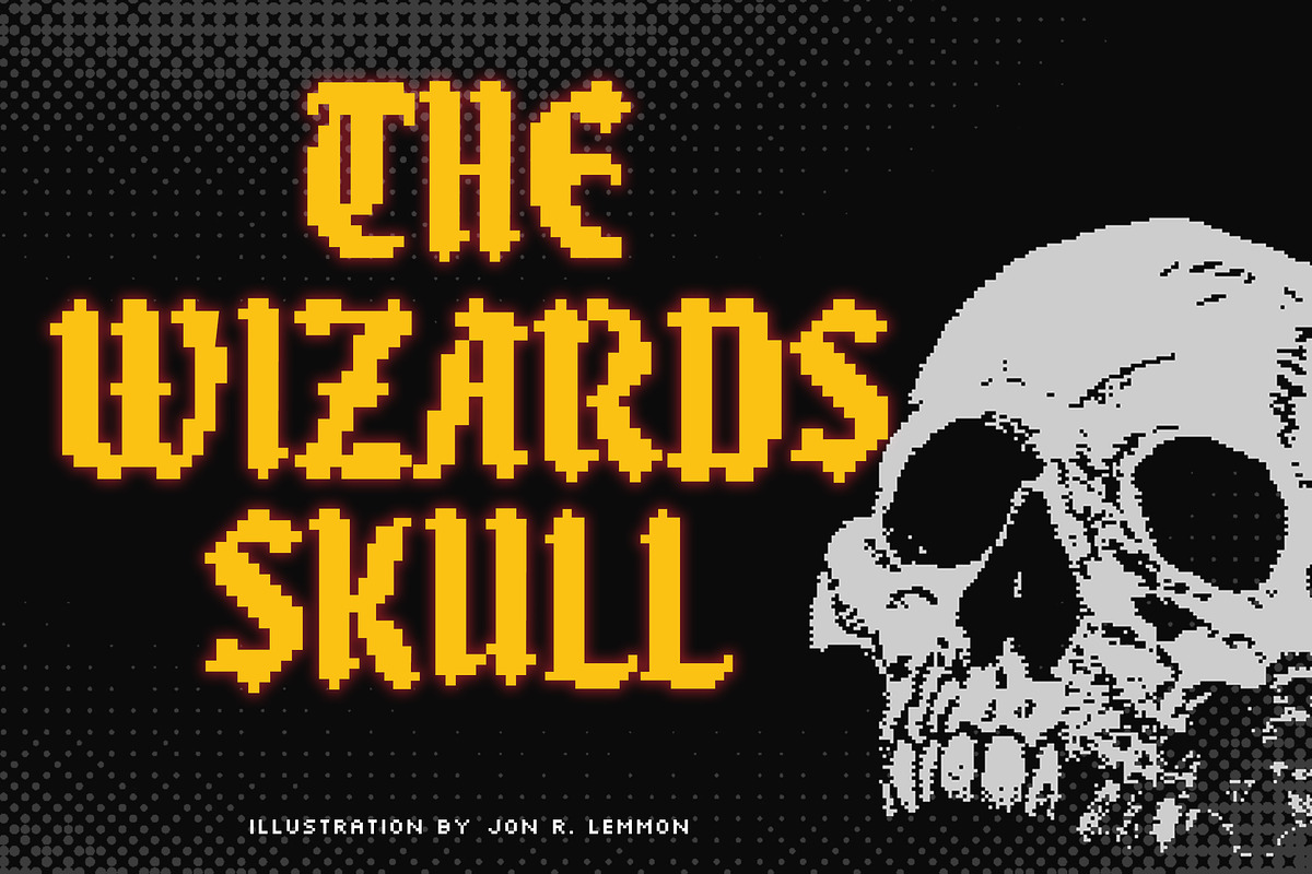 Blackbit Pixelated Blackletter Font, a Blackletter Font by Angin Studio (Photo 5 of 15)