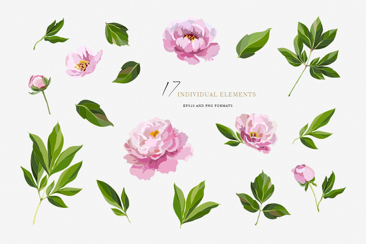 Vector Flower Bundle, a Decorative Illustration by Vasmila (Photo 11 of 20)