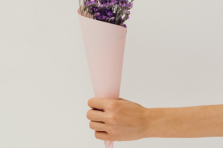 Hand holding Field Flowers, a Beauty & Fashion Photo by Jenya Porechenskaya