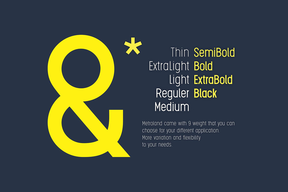 Metroland, a Sans Serif Font by takoliko (Photo 8 of 11)