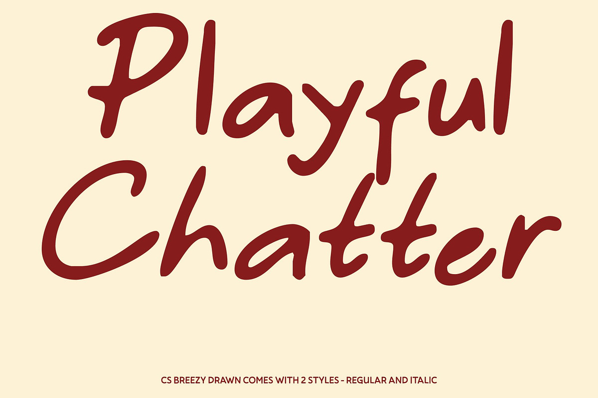 CS Breezy Drawn, a Handwritten Font by Craft Supply Co. (Photo 3 of 8)
