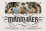 Dreamhour Typeface, a Blackletter Font by alit design (Thumbnail 6 of 20)