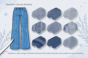 Procreate Denim Texture Brushes, a Brush Add-On by HopeArtIllustration (Thumbnail 4 of 6)